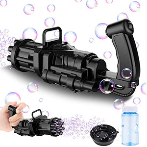 Pistola de burbujas con luz led de 21 hoyos