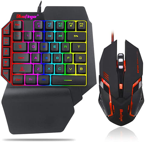 Image of Teclado y mouse One-hand gaming